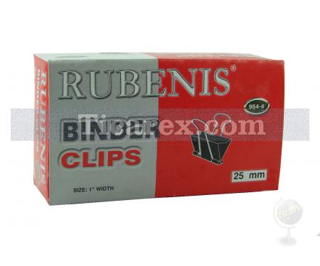Rubenis Kağıt Kıskaç 954-4 Double Klips 25mm - 12'li Kutu - Resim 2