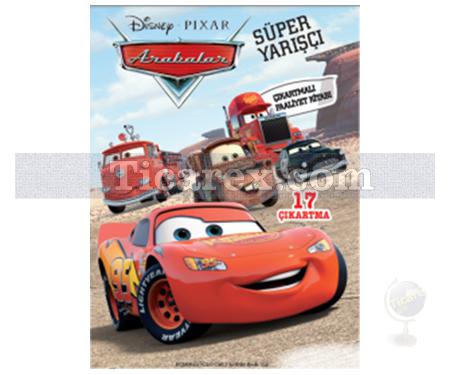 Disney Arabalar Süper Yarışçı Çıkartmalı Faaliyet Kitabı | Kolektif - Resim 1