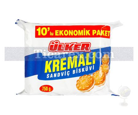 Ülker Kremalı Sandviç Bisküvi 10'lu Paket | 750 gr - Resim 1