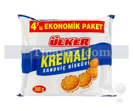 Ülker Kremalı Sandviç Bisküvi 4'lü Paket | 300 gr - Resim 1