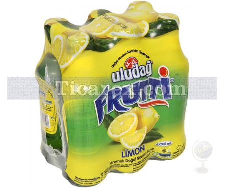 Uludağ Frutti Limon Aromalı Maden Suyu 6x200ml | 1200 ml - Resim 1