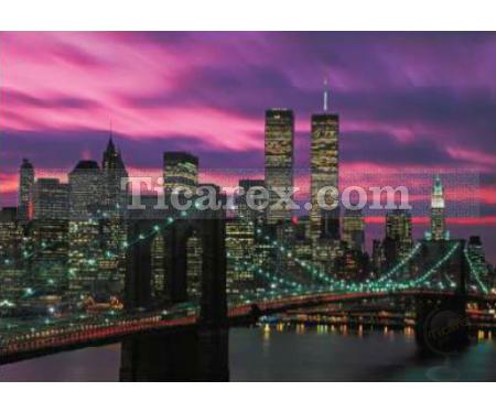 New York'ta Gece Yapboz - 1000 Parça Puzzle | 48x68 cm - Resim 1
