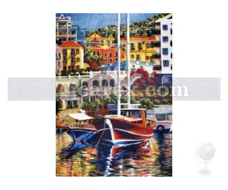 Renkli Liman Yapboz - 1000 Parça Puzzle | 68x48 cm - Resim 1