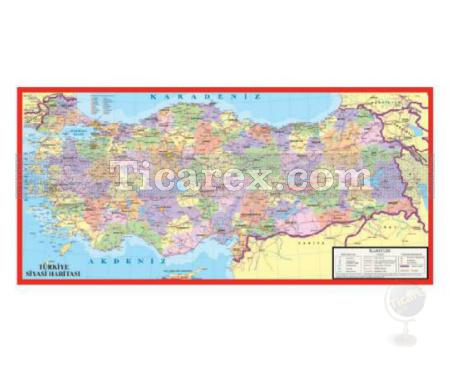İl İl Türkiye Haritası Plakalı Yapboz - 123 Parça Puzzle | 32x67 cm - Resim 1