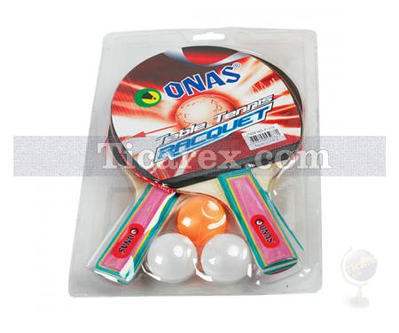Onas Masa Tenisi Raket Seti (2 Raket, 3 Top) - Resim 1