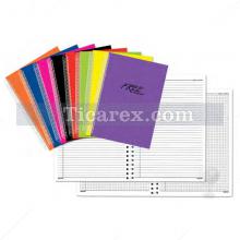 Free Notebook Defter | 80 yp | A5 | Spiralli | Çizgili | PP Kapak