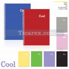 Cool Defter | 72 yp | A4 | Spiralli | Çizgisiz ( Düz ) | PP Kapak