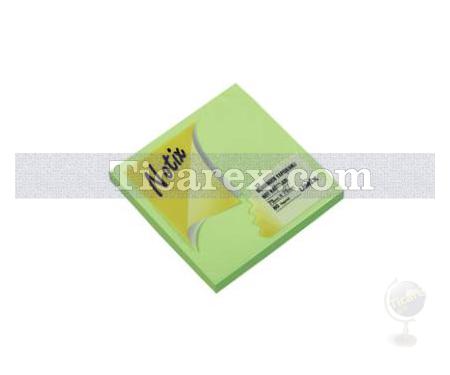 Notix Yapışkanlı Not Kağıdı Neon Yeşil 75x75mm 80 Yaprak - Resim 1