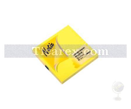 Notix Yapışkanlı Not Kağıdı Neon Sarı 75x75mm 80 Yaprak - Resim 1