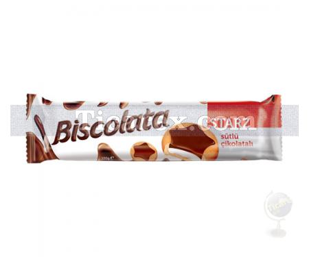 Biscolata Starz Sütlü Çikolata Kaplamalı Sütlü Kremalı Bisküvi | 100 gr - Resim 1