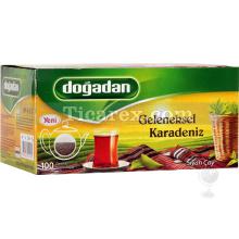 Doğadan Geleneksel Karadeniz Demlik Poşet Siyah Çay 100'lü | 320 gr