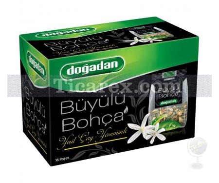 Doğadan Büyülü Bohça Yeşil Çay Yaseminli Süzen Poşet 16'lı | 40 gr - Resim 1