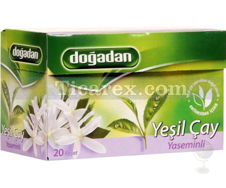 Doğadan Yeşil Çay - Yaseminli Süzen Poşet 20'li | 35 gr - Resim 1