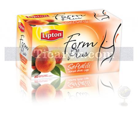 Lipton Form Plus Şeftalili Karışık Bitki Çayı Süzen Poşet 20'li | 40 gr - Resim 1