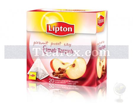Lipton Elmalı Tarçınlı Çay Süzen Piramit Poşet Çay 20'li | 44 gr - Resim 1