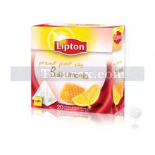 Lipton Ballı Limonlu Bitki ve Meyve Çayı Süzen Piramit Poşet Çay 20'li | 40 gr