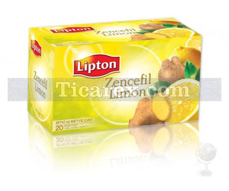 Lipton Zencefil - Limon Bitki Çayı Süzen Poşet 20'li | 40 gr - Resim 1