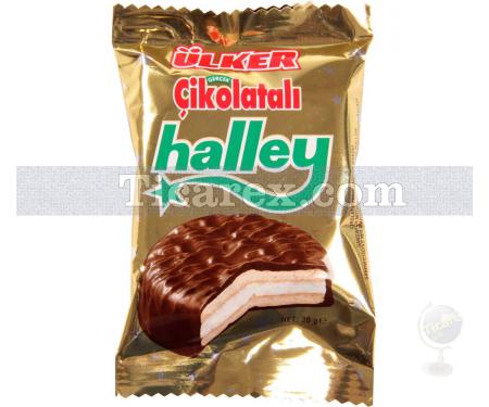 Ülker Halley - Çikolata Kaplı Sandviç Bisküvi | 30 gr - Resim 1