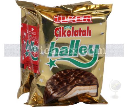 Ülker Halley 3'lü Paket - Çikolata Kaplı Sandviç Bisküvi | 90 gr - Resim 1