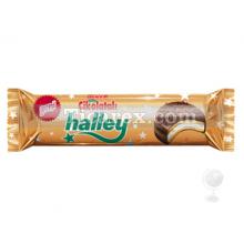 Ülker Halley Mini - Çikolata Kaplı Granüllü Sandviç Bisküvi | 75 gr