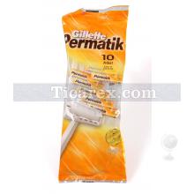 Gillette Permatik Tek Bıçaklı Tıraş Bıçağı 10'lu Paket