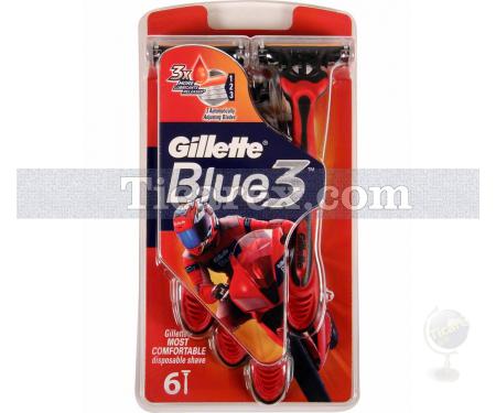 Gillette Blue 3 Pride Tıraş Bıçağı - 6'lü Paket - Resim 1