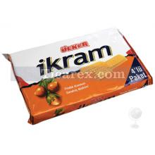 Ülker İkram Fındıklı Krema Dolgulu Sandviç Bisküvi 4'lü Paket | 368 gr
