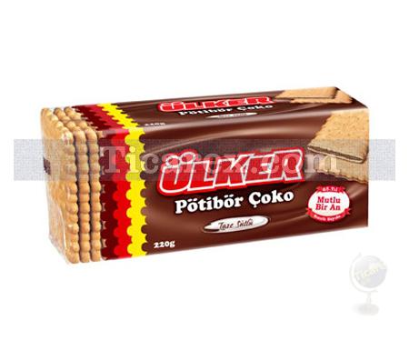 Ülker Pötibör Çoko - Çikolata Dolgulu Bisküvi | 220 gr - Resim 1