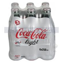 Coca Cola Light Cam Şişe 6x250ml | 1500 ml