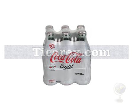 Coca Cola Light Cam Şişe 6x250ml | 1500 ml - Resim 1