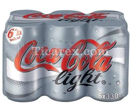 Coca Cola Light Teneke Kutu 6x330ml | 1980 ml - Resim 1