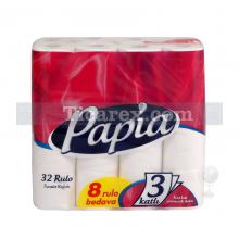 Papia Tuvalet Kağıdı 3 Katlı 32'li Paket