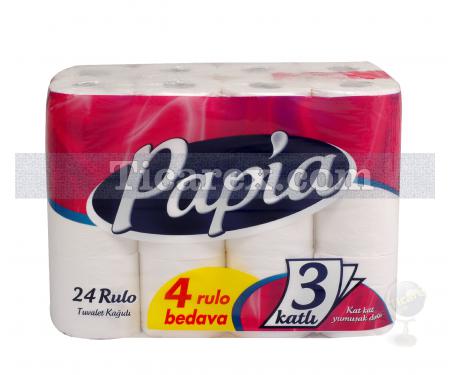 Papia Tuvalet Kağıdı 3 Katlı 24'lü Paket - Resim 1