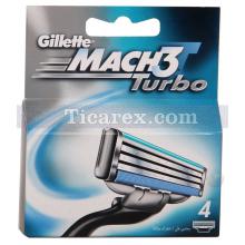 Gillette Mach3 Turbo Yedek Bıçak 4'lü