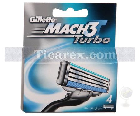 Gillette Mach3 Turbo Yedek Bıçak 4'lü - Resim 1
