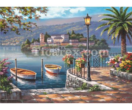 Porto Gölü Yapboz - 1000 Parça Puzzle | 68x48 cm - Resim 1