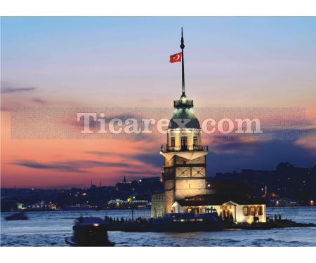 Kız Kulesi Yapboz - 1000 Parça Puzzle | 68x48 cm - Resim 1