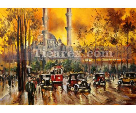 Yeni Cami Yapboz - 1000 Parça Puzzle | 68x48 cm - Resim 1