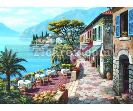 Teras Cafe 2 Yapboz - 1000 Parça Puzzle | 68x48 cm - Resim 1