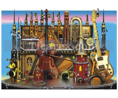 Müzik Kalesi Yapboz - 1500 Parça Puzzle | 85x60 cm - Resim 1