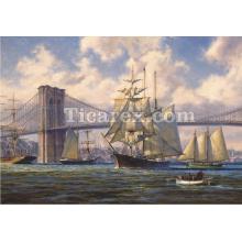 Brooklyn Köprüsünde Geçiş Yapboz - 2000 Parça Puzzle | 66x98 cm