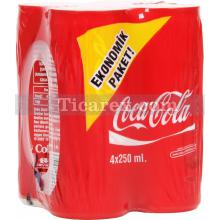 Coca Cola Teneke Kutu 4x250ml | 1000 ml