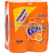 Fanta Portakal Teneke Kutu 4x250ml | 1000 ml