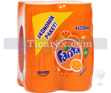 Fanta Portakal Teneke Kutu 4x250ml | 1000 ml - Resim 1