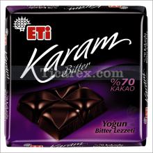 Eti Karam Bitter %70 Kakaolu Kare Çikolata | 80 gr