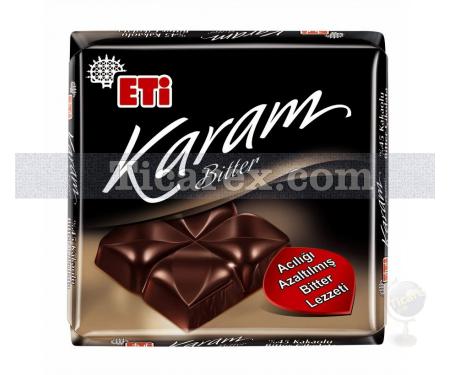 Eti Karam Bitter %45 Kakaolu Kare Çikolata | 80 gr - Resim 1