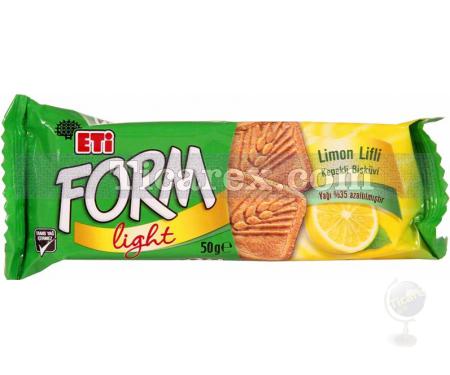 Eti Form Light Limon Lifli Kepekli Bisküvi | 50 gr - Resim 1