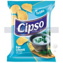 Cipso Ege Lezzeti Yoğurt & Bahçe Bitkileri Tırtıklı Patates Cipsi (Süper Boy) | 64 gr