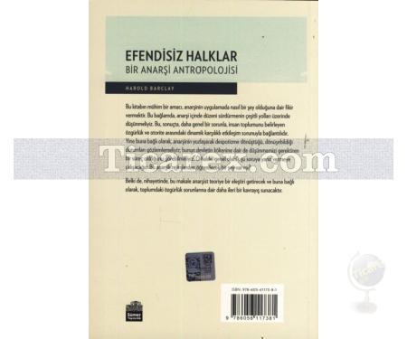 Efendisiz Halklar | Bir Anarşi Antropolojisi | Harold Barclay - Resim 2