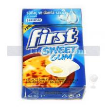 First Sweet Gum Sütlaç ve Damla Sakızı Aromalı Sakız